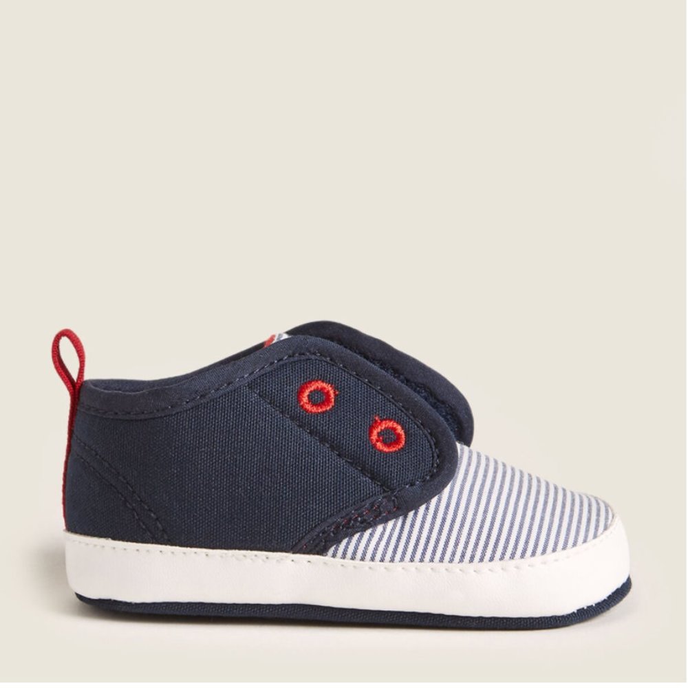 Rising Star Striped Velcro Sneakers (Baby)